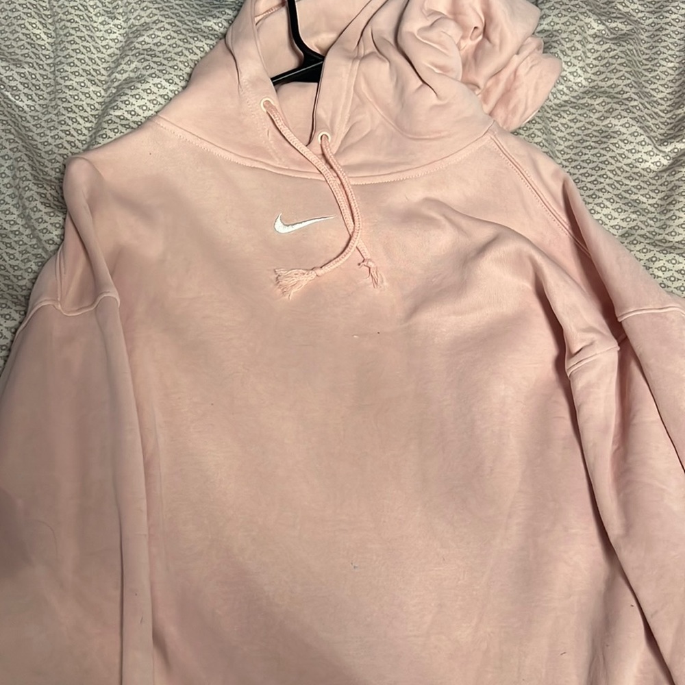 light pink hoodie